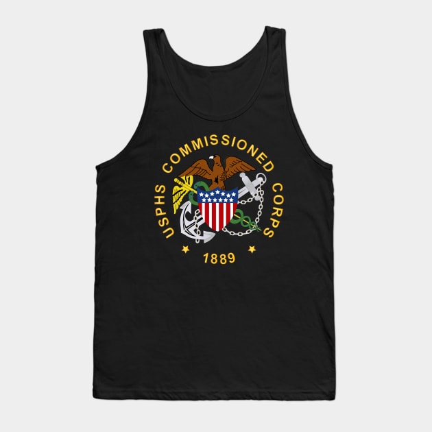 USPHS Commissioned Corps wo BackGrd Tank Top by twix123844